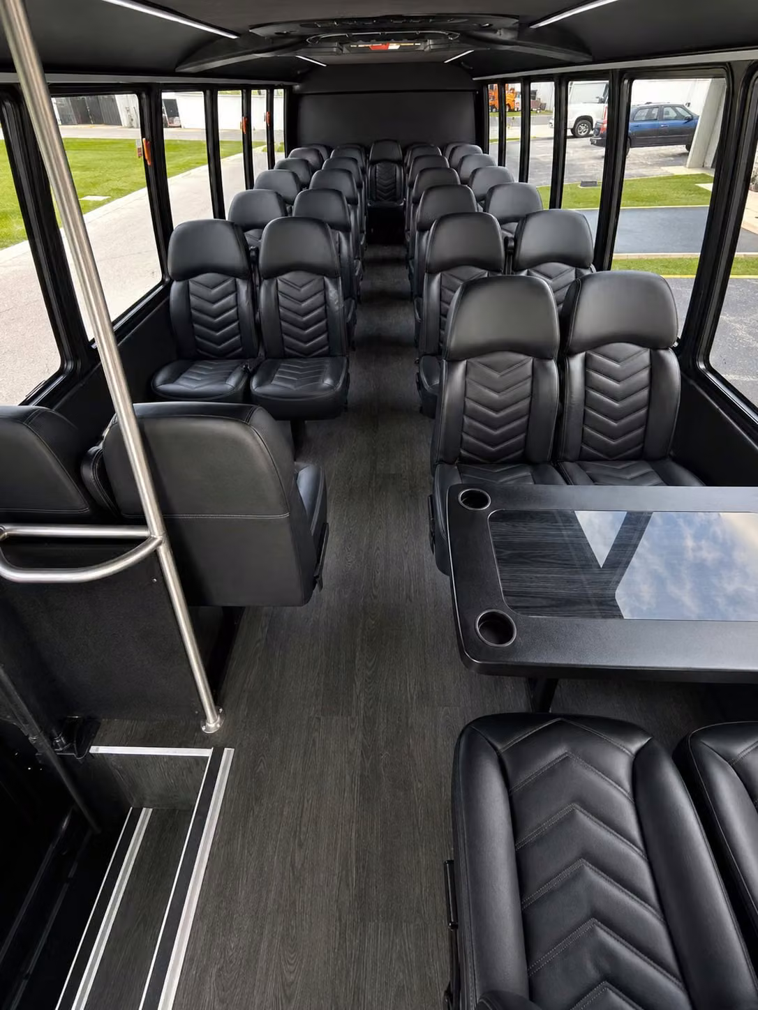 18 passenger minibus interior