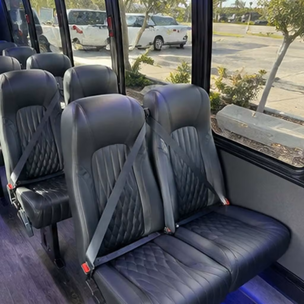 25 passenger minibus interior