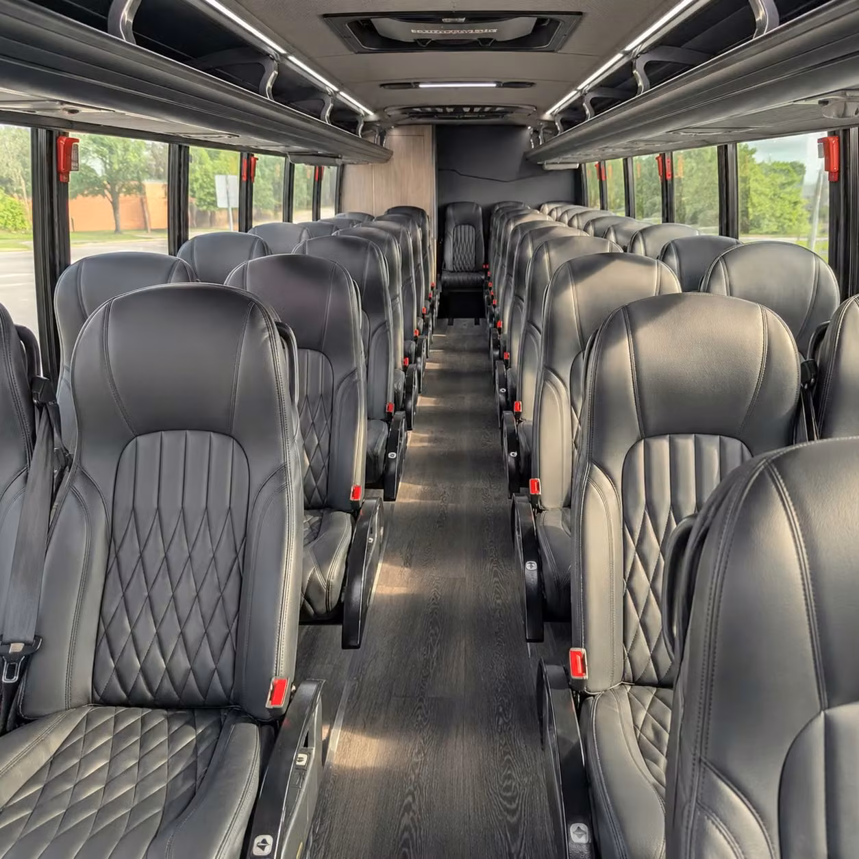 28 passenger minibus interior