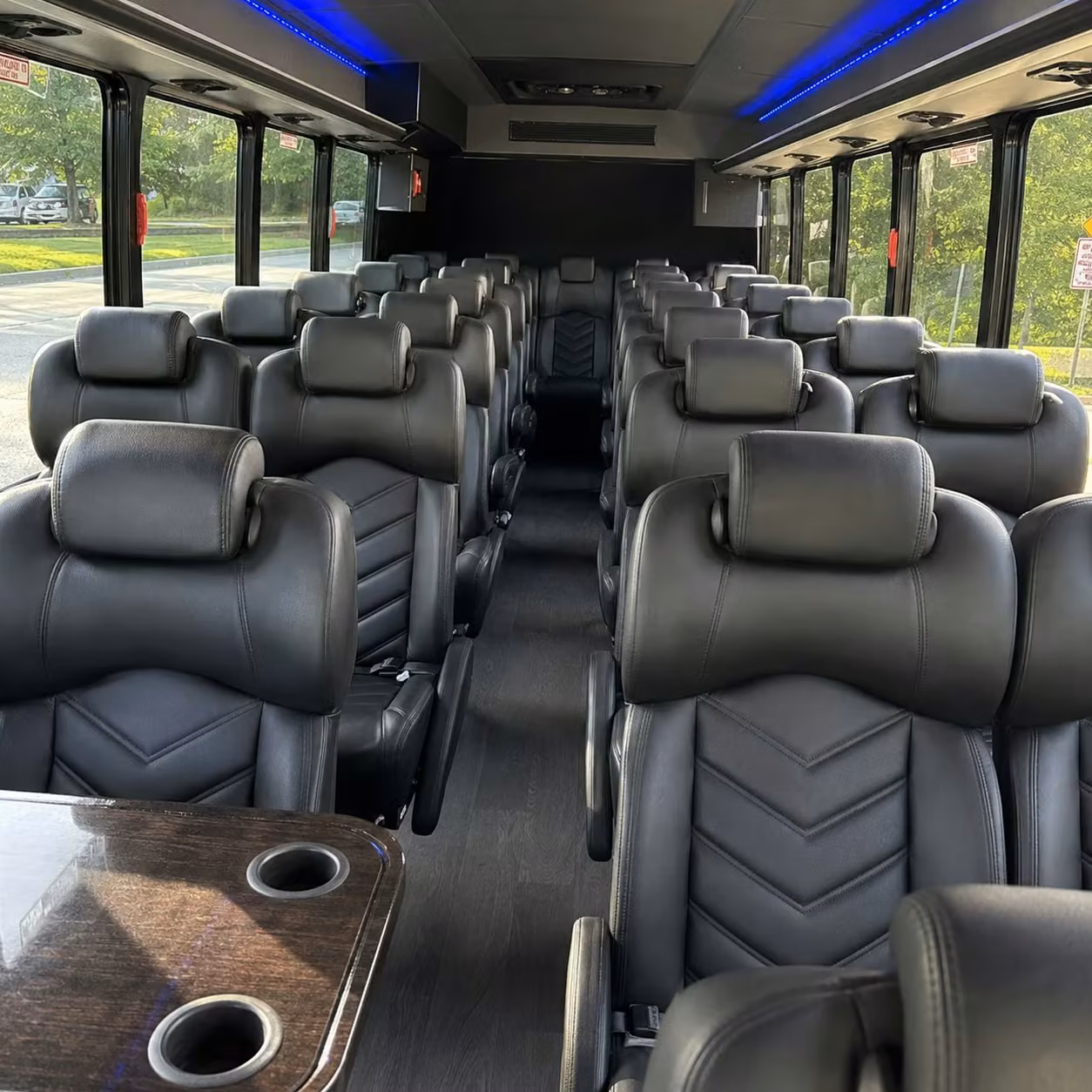 35 passenger minibus inside