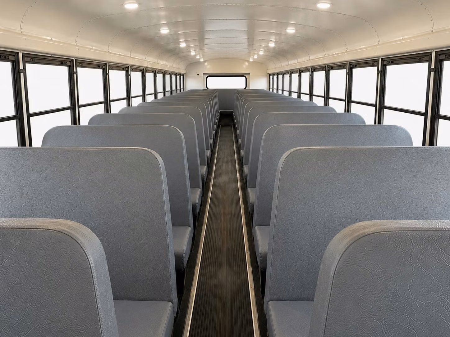 school bus inside